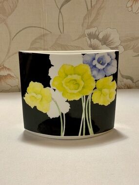 Michael Lax Bone China 6” Art Deco Oval Vase - Narumi Japan - Mikasa